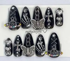 SALE中 地雷系 ゴテゴテ サブカル y2k 病みかわ パンギャ ネイルチップ