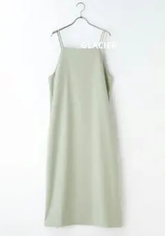 GLACIER ロングワンピース ジャンパースカート サロペットスカート M