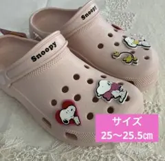 新品⭐︎スヌーピー EVAサンダル ピンクL L25～25.5cmクロックス風サボのサムネイル