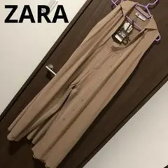 新品 ZARA ニット セットアップ ロングベスト