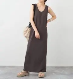 プラージュ plage リブタンクワンピース　グレー