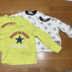 双子セット DADDY OH DADDY 星柄長袖Tシャツセット 110cmのサムネイル