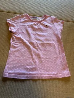 ミキハウス 半袖Tシャツ ピンク ドット柄 女の子 110サイズのサムネイル