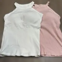 ホルターネックブラタンクトップ 2色セット
