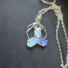 ヴィンテージ 天然オパール ネックレス