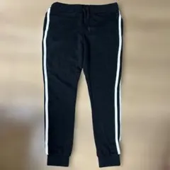 roshell カジュアルパンツ 黒 サイドストライプ