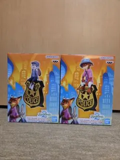 ズートピア2 モニタートップフィギュア ニック・ワイルド、ジュディ