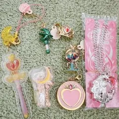 セーラームーン ストラップ チャームなど7点セット 美少女戦士セーラームーン