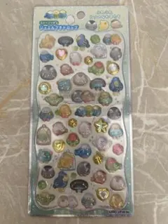 正規品　ふわふわとりのなかまたち ジュエルプチドロップステッカー シール