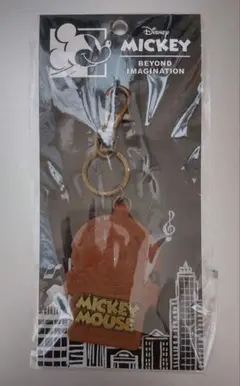 ミッキーマウス革製 キーホルダー