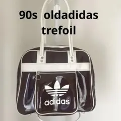 希少★90年代ヴィンテージ adidas バッグ エナメル　ブラウン　美品
