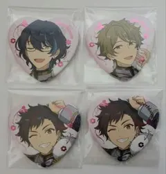 あんスタ　スタフォニ　ハート缶バッジ　4個セット