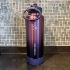 ThermoFlask ステンレスボトル パープル グラデーションストロータイプのサムネイル