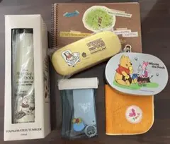 ディズニーストア　福袋　プーさん　水筒　メガネケース　ポーチ　お弁当箱　レトロ