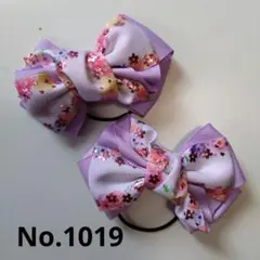 キッズヘアゴムリボンセット ハンドメイドゴムNo.1019