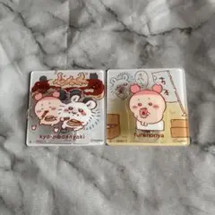 ちいかわ アクリルシーンクリップ モモンガ 古本屋さん カニちゃん