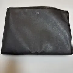 TAKEO KIKUCIタケオキクチ クラッチバッグ 黒 合成革 上品