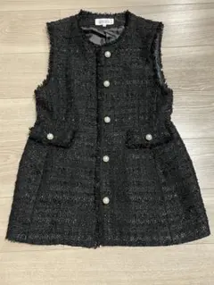 a*o様 アルページュストーリー パールボタン ツイードジレ ベスト 1 美品