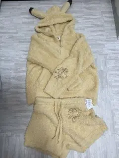 【ジェラピケ・ポケモンスリープ】ジェラートピカチュウパーカ&ショートパンツセット