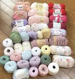 毛糸38玉まとめ売り ダイソー セリア
