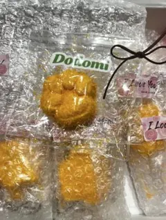 dodomi ドドミ 肉球 スクイーズ サクサク肉球 6個 粉付き