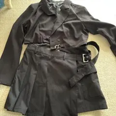 セットアップ　スカートジャケット　黒