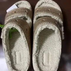 Crocs ゴールド グリッターサンダル M10/W12