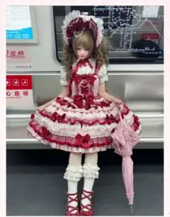 ハンドメイド オリジナル アイドル 衣装 ステージ 甘ロリ 苺 コン