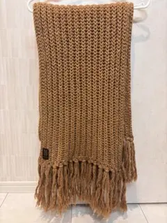☆ベビーキャメル100％☆ LARDINI ケーブル マフラー イタリア製 茶