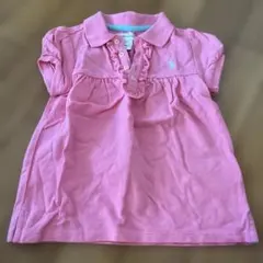 Ralph Lauren フリル付きポロシャツ 24M ピンク