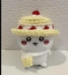 ぬい服 ハンドメイド かぎ針編み いちごのショートケーキとポシェット編み物