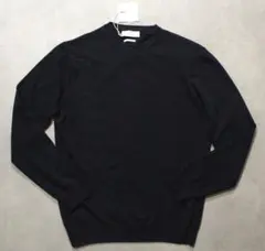 DANIELE FIESOLI★新品ダニエレフィエゾーリ カシミア丸首ニットM紺のサムネイル