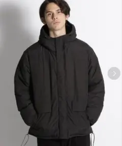 nico and ... ニコアンド メンズダウンジャケット L ブラック