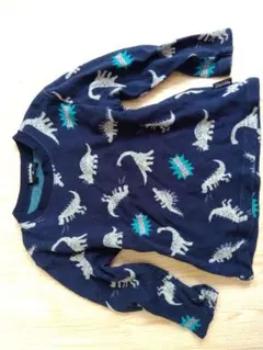 クレードスコープ 恐竜柄 青色トレーナー　100