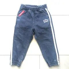 最終お値下げ！BABYDOLL ストライプ付きデニムパンツ 90