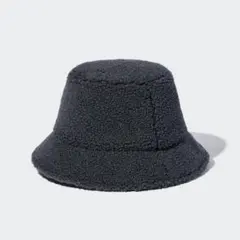 UNIQLO　ユニクロ　ユニクロシー　ボア バケットハット ブラック