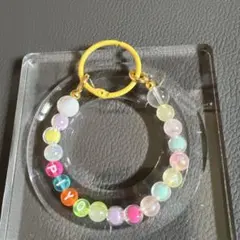 カラフルビーズストラップ