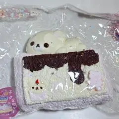 コリラックマ　リラックマ　スクイーズ　ケーキ　ピンク