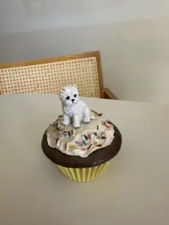 犬のフィギュア付きカップケーキ型
