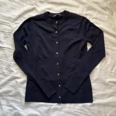 Brooks Brothers メリノウールクルーネックカーディガンネイビーXS