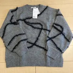 新品　ディスコート　メランジヤーン線柄プルオーバー