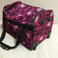 美品★RONI キャリーバッグ ボストンバッグ ピンク ロニィ 総柄のサムネイル