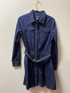 Ralph Lauren ネイビー シャツワンピース 16（160）