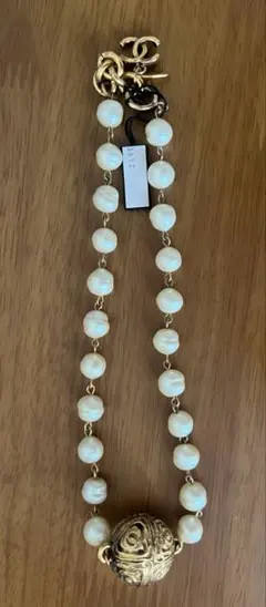 CHANEL ヴィンテージ パールネックレス ゴールドカラー 1980年代頃のサムネイル