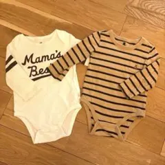 Baby GAP 長袖ボディースーツ　くま 80 2枚セット