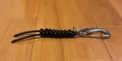 【未使用品】編み込みレザーキーホルダー