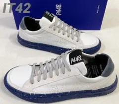 SALE‼️【新品】P448 ホワイト/ブルー 42 イタリア製