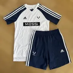 adidas MESSi サッカーウェア (ホワイト/ネイビー) ジュニアサイズ