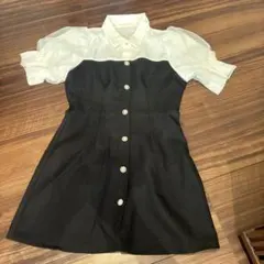 GRLバイカラー ミニワンピース M