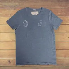 Abercrombie＆Fitch アバクロユーズド加工プリントTシャツ半袖 M